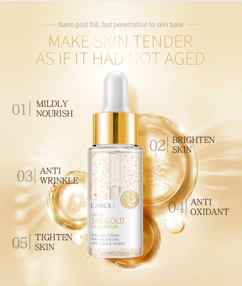 Strong Hyaluronic Acid 5 Color Blossom Vitamin C Snail Serum Anti Wrinkle Face Serum Facial Skin Care Cream Moisturiser TSLM1