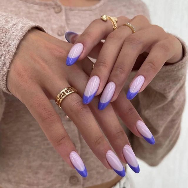 Charming Pink Flame Short Ballet Wearable Fake Nails press on Square Head Full Cover Detachable Finished Fingernails