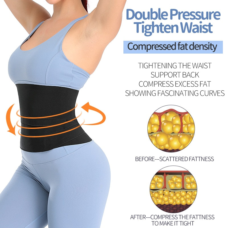 Women Slimming Sheath Snatch Me Up Bandage Wrap Waist Trainer Body Shaper Tummy Shapewear Trimmer Belt Corset Top Stretch Bands