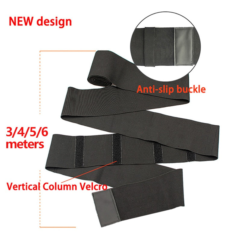Snatched Bandage Wrap Waist Trainer Snatch-Me-UP Compressive Band Tummy Control Adjustable Fasten Sheath Sweat Sauna Body Shaper