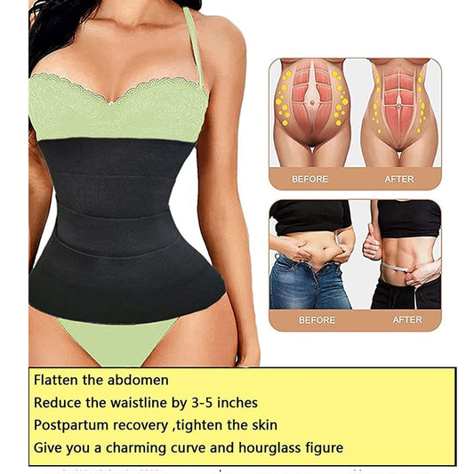 Snatched Bandage Wrap Waist Trainer Snatch-Me-UP Compressive Band Tummy Control Adjustable Fasten Sheath Sweat Sauna Body Shaper