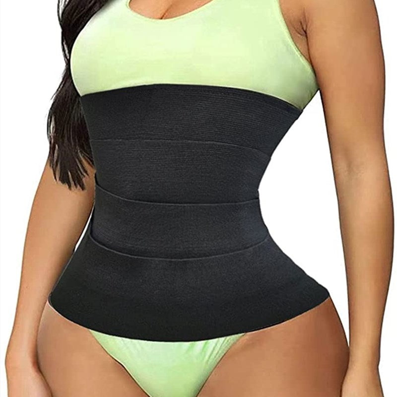 Snatched Bandage Wrap Waist Trainer Snatch-Me-UP Compressive Band Tummy Control Adjustable Fasten Sheath Sweat Sauna Body Shaper
