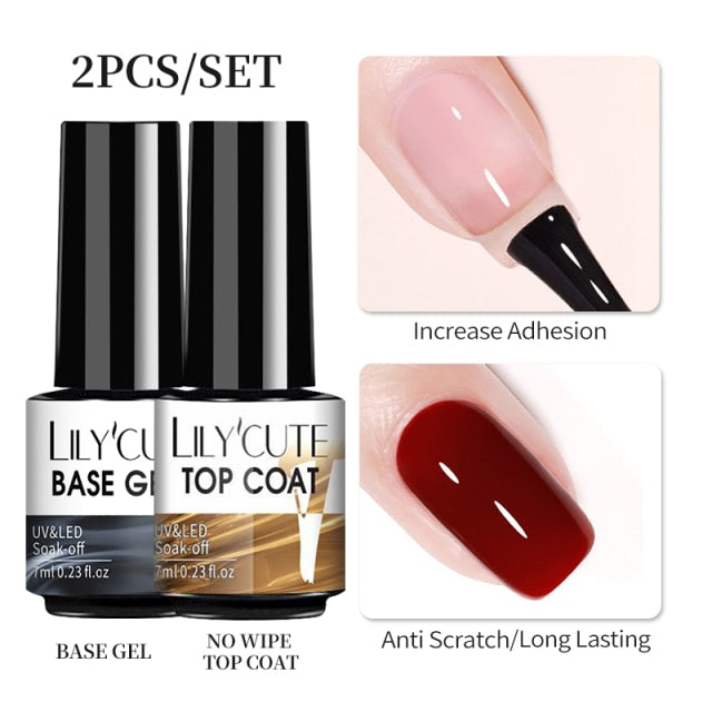 Magnetic Gel Polish Set Semi Permanent Soak Off UV LED Glitter Nails Magnet Stick Black Gel Needed