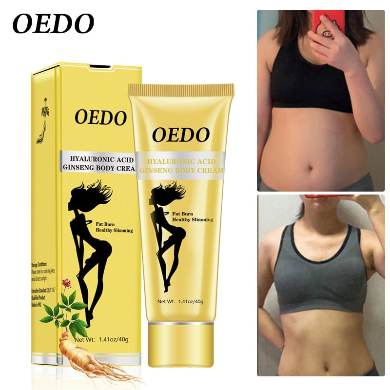 3PCS Hyaluronic Acid Ginseng Slimming Cream Reduce Cellulite Lose Weight Burning Fat Slimming Cream Health Care Burning Creams