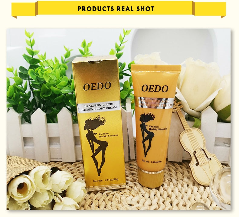 3PCS Hyaluronic Acid Ginseng Slimming Cream Reduce Cellulite Lose Weight Burning Fat Slimming Cream Health Care Burning Creams