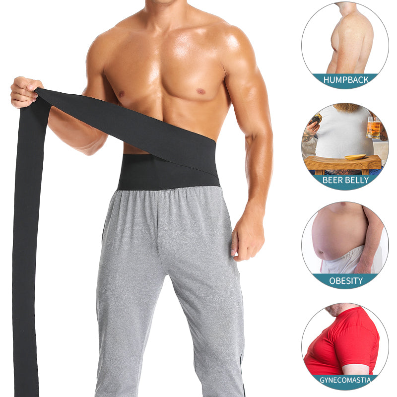 Mens Waist Trainer Male Abdomen Reducer Snatch Me Up Bandage Wrap Slimming Belt Body Shaper Waist Trimmer Corset Belly Shapewear