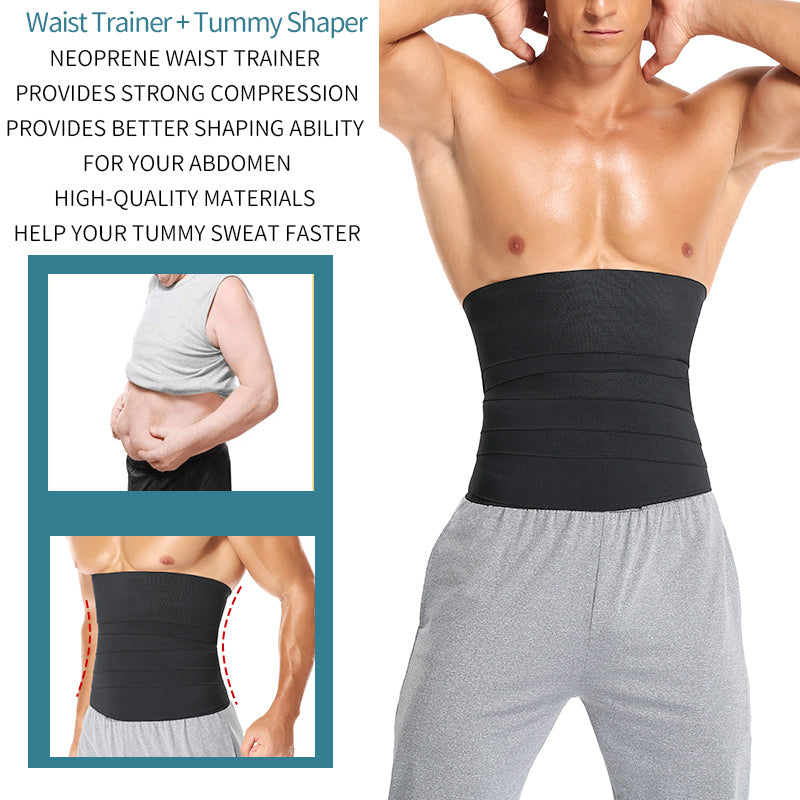 Mens Waist Trainer Male Abdomen Reducer Snatch Me Up Bandage Wrap Slimming Belt Body Shaper Waist Trimmer Corset Belly Shapewear