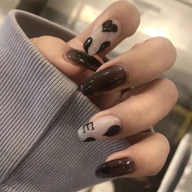 Charming Pink Flame Short Ballet Wearable Fake Nails press on Square Head Full Cover Detachable Finished Fingernails