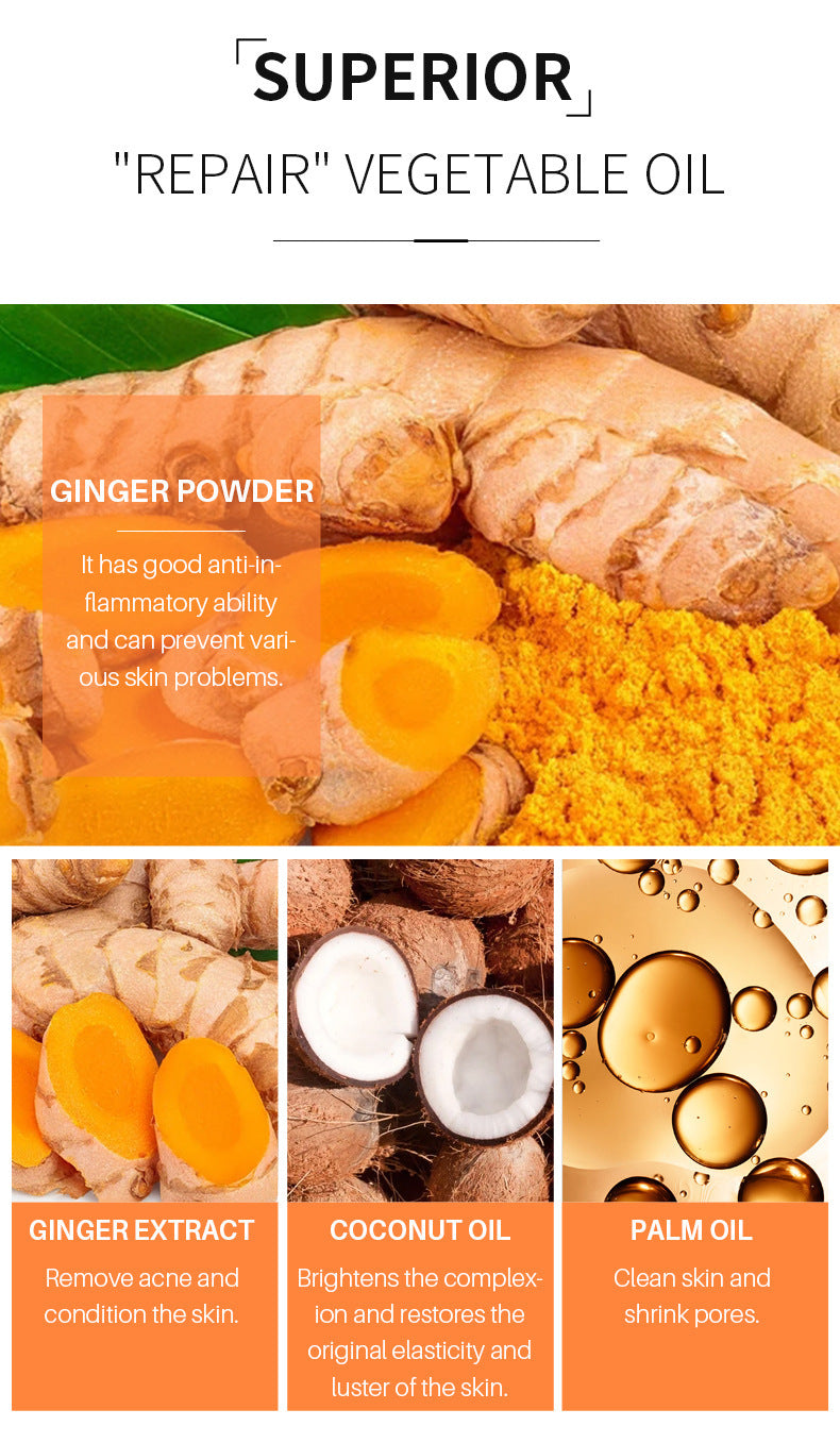 Tumeric Soap Skin Brightening Ezecma Blemishes Psoriasis Acne Dark Spots Remover Clear Scrub